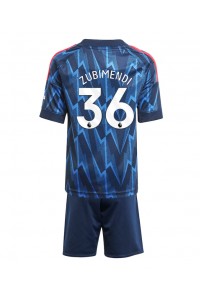 Arsenal Martin Zubimendi #36 Babytruitje Uit tenue Kind 2025-26 Korte Mouw (+ Korte broeken)